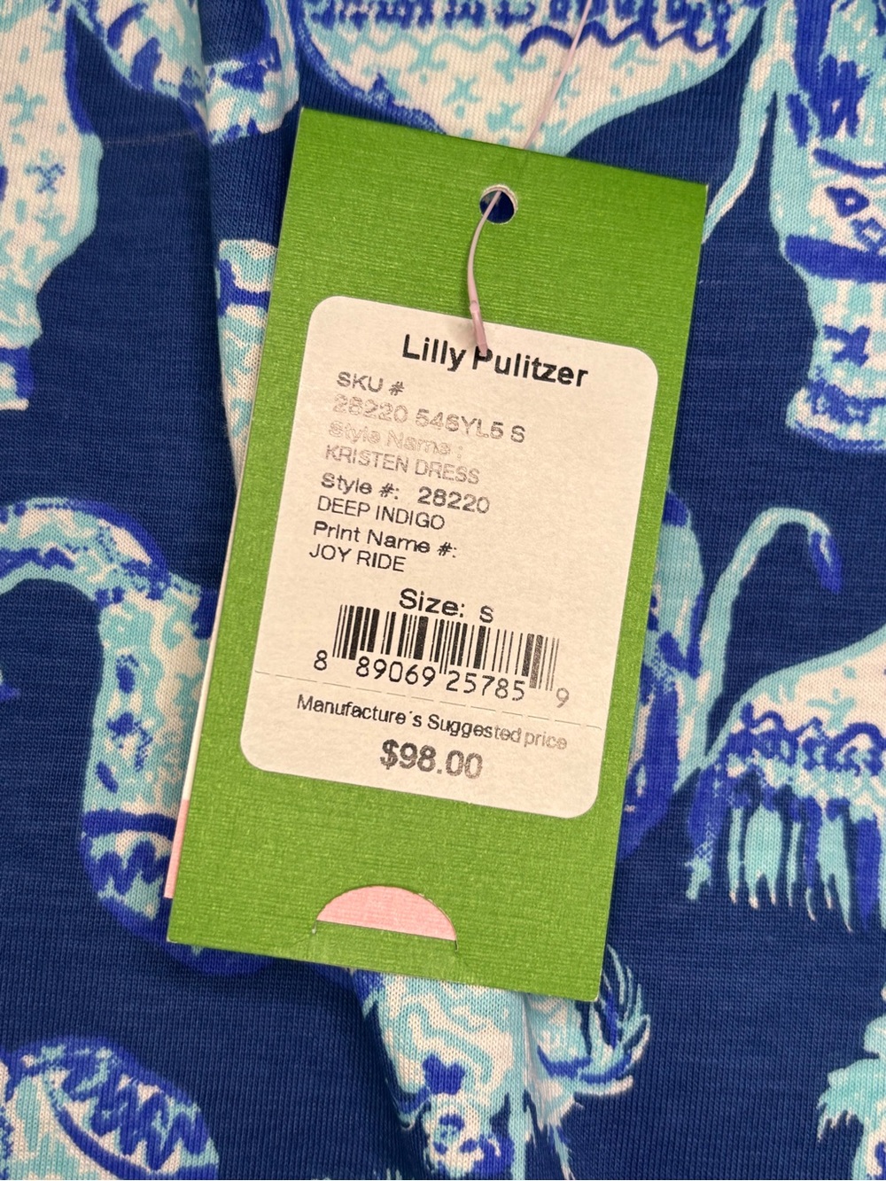 Lilly Pulitzer Blue and Light Blue Printed Elephant Cotton Dress 🐘❤️ - Picture 13 of 16